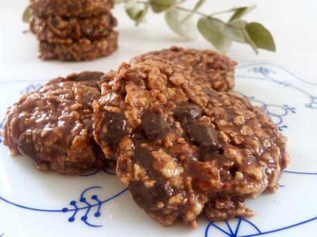 Cookies crus au beurre d’amande et chocolat