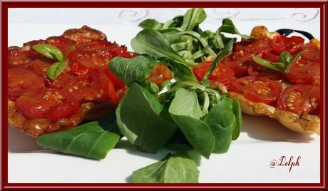 Tartelettes tatin aux tomates cerises et au caramel balsamique