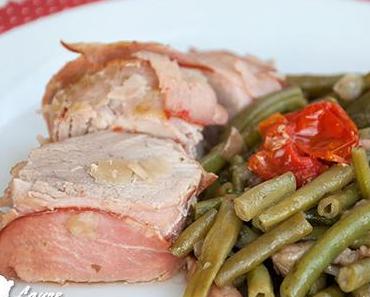 Filet mignon de porc au bacon (au four)