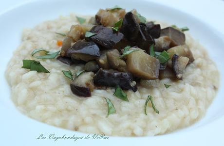 Risotto à l'aubergine