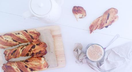 Torsades à la crème et aux pépites de chocolat