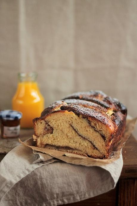 Brioche Torsadée à la Crème Pâtissière et Cannelle