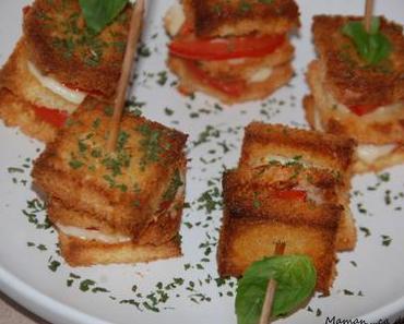 Brochettes mozzarella et tomate