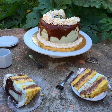 Layer cake Pistache/Nuttela 