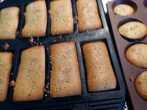 Financiers aux amandes et graines de sésames 