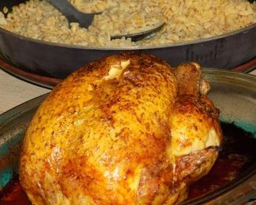 Poulet aux épices accompagné d'Ebly