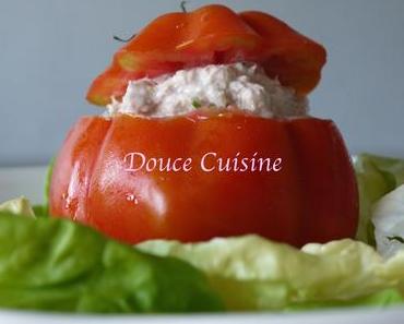 Tomates farcies aux rillettes de thon