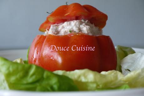 Tomates farcies aux rillettes de thon