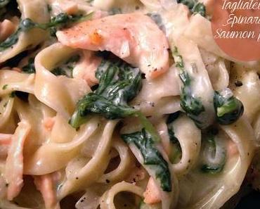 One-pot-pasta : tagliatelles, saumon fumé et épinards