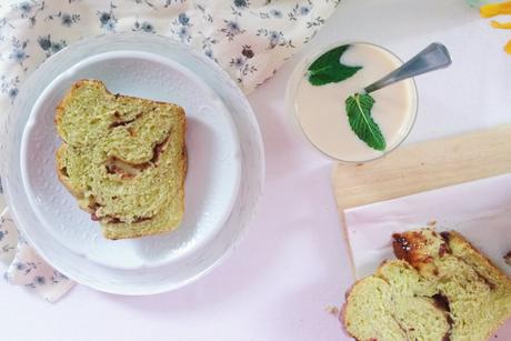 Babka au thé matcha et azuki