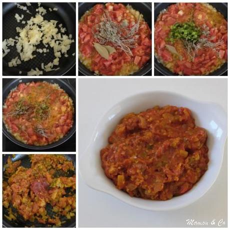 Crumble de tomates et courgettes aux noisettes