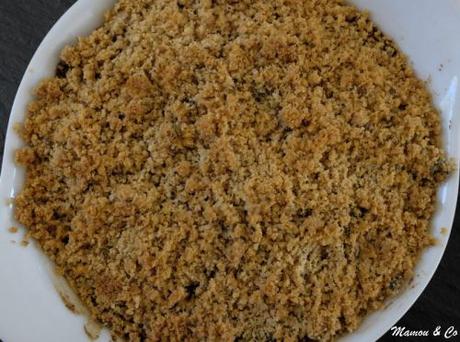 Crumble de tomates et courgettes aux noisettes