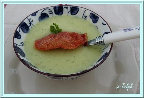 Soupe de Pâtisson au chèvre