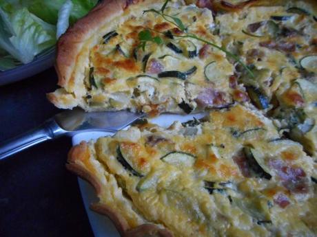 quiche chèvre courgettes jambon sec 2