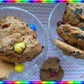 Cookies aux m&m's - Oh, la gourmande..