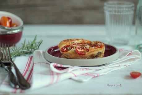 Clafoutis Courgettes Chèvre et Romarin