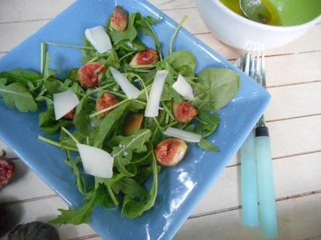 salade roquette figues tome brebis