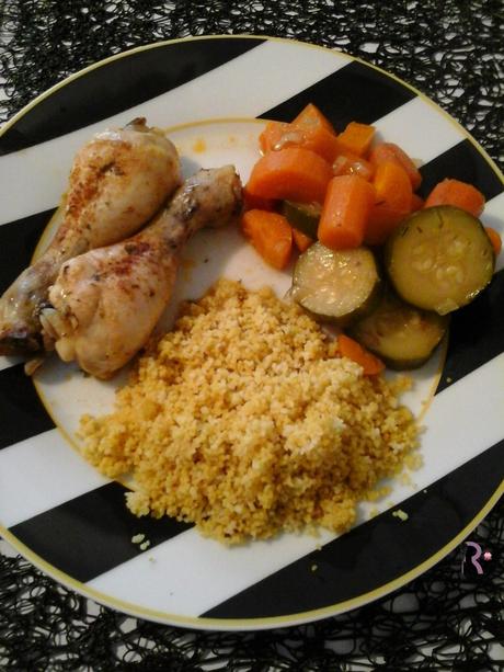 tajine poulet courgette assiette