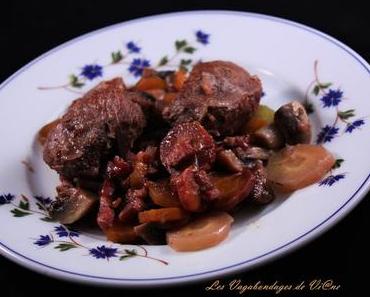 Joues de porc au Gewurztraminer