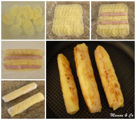 Rolls de pommes de terre en écailles