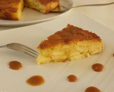 Moelleux aux pommes et caramel beurre salé