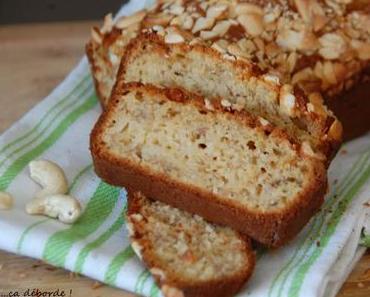 Gâteau banane, coco et cajou