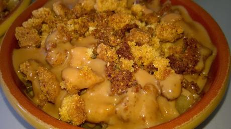 Crumble aux pommes épicées et au Carambar