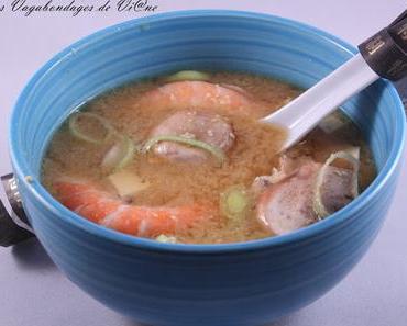 Soupe miso aux crevettes