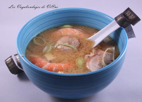 Soupe miso aux crevettes