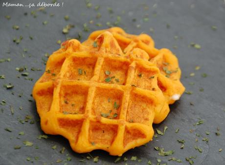 Gaufre à la purée de carotte 