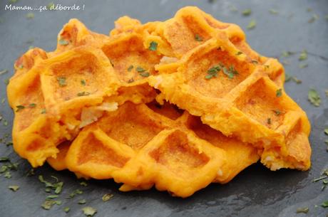 Gaufre à la purée de carotte 