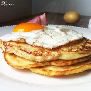 Pancakes de Pommes de terre aux Bacon et œuf