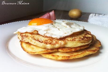 Pancakes de Pommes de terre aux Bacon et œuf