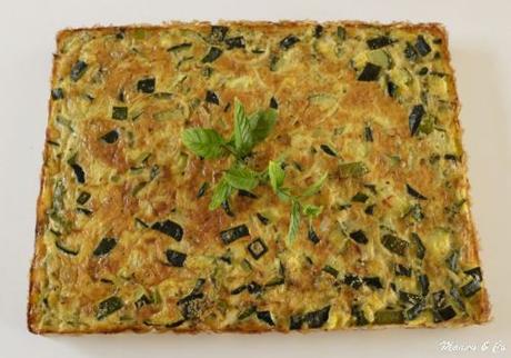 Tortilla de courgettes à la menthe