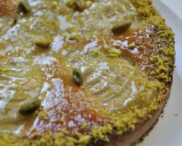 Tarte poire pistache