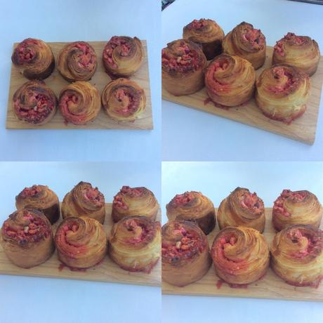 Mes brioches feuilletées aux pralines roses 