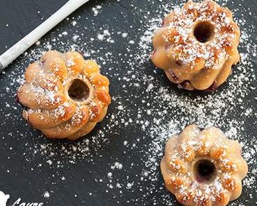Mini bundt cakes aux fruits rouges