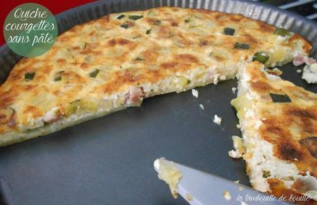 Quiche courgettes sans pâte express