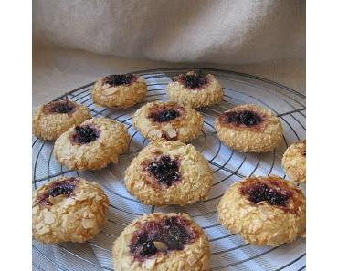 Croquants à la confiture de mûres