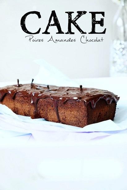 Cake aux Poires amandes & chocolat 