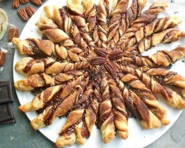 Tarte soleil chocolat~caramel beurre-salé~noix de pécan