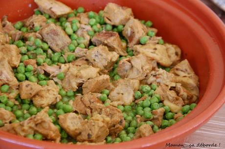 Tajine de veau aux petits pois