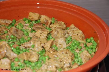 Tajine de veau aux petits pois