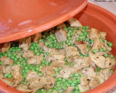 Tajine de veau aux petits pois