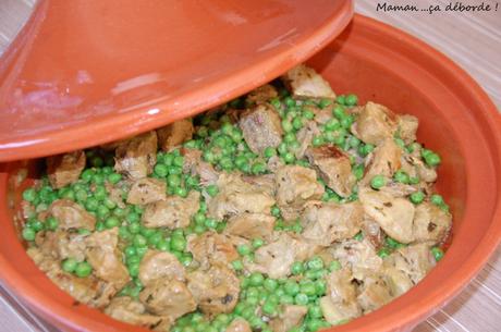 Tajine de veau aux petits pois