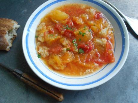 soupe tomates pain