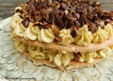 Succès au praliné, chocolat et amandes caramélisées