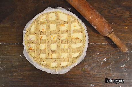 Quiche potimarron, courge et noisettes