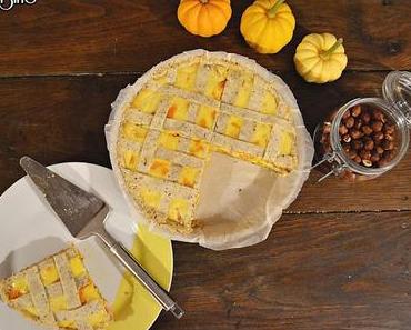 Quiche potimarron, courge et noisettes