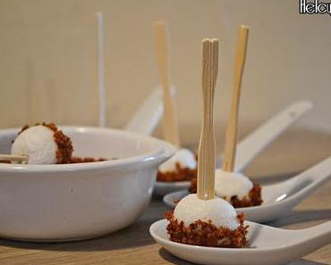 Sucettes chèvre, miel et poudre de pain d'épice Fossier